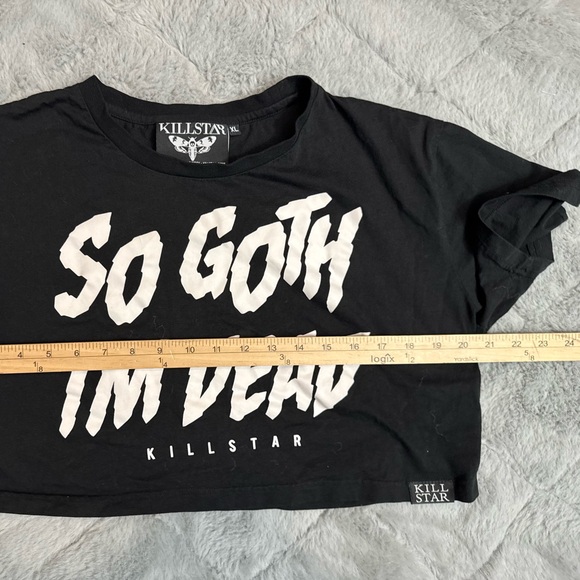 Killstar So Goth I’m Dead Crop Top Size XL - Picture 4 of 10